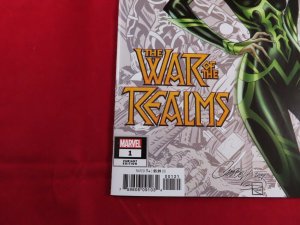 WAR OF THE REALMS #1 NM J. SCOTT CAMPBELL variant cover Marvel Comics