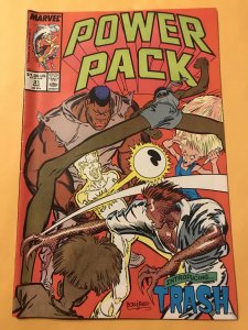 POWER PACK #31 : Marvel 8/87 Fn/VF; 1st appearance of TRASH