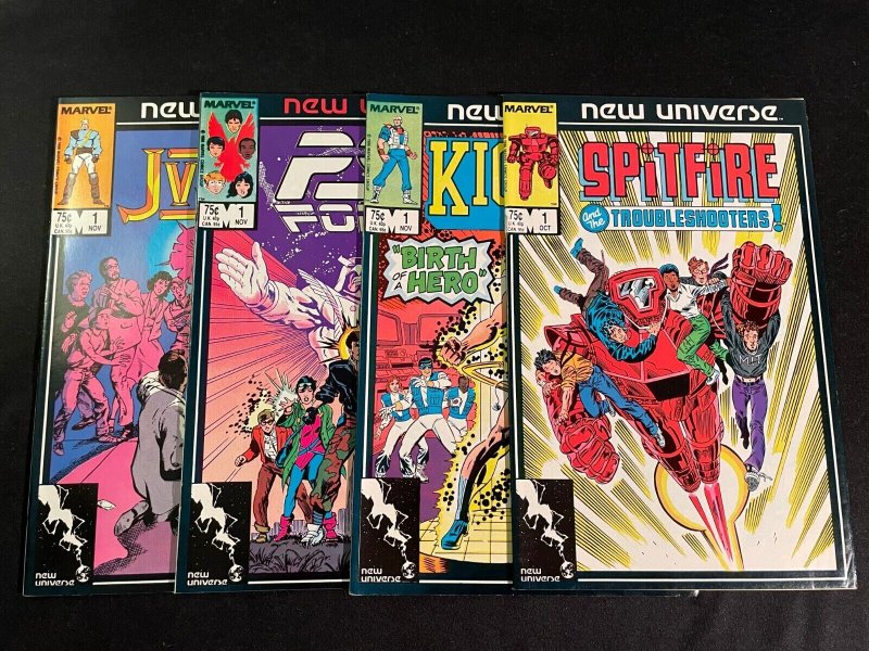 Seven NEW UNIVERSE First Issues, VFNM Condition