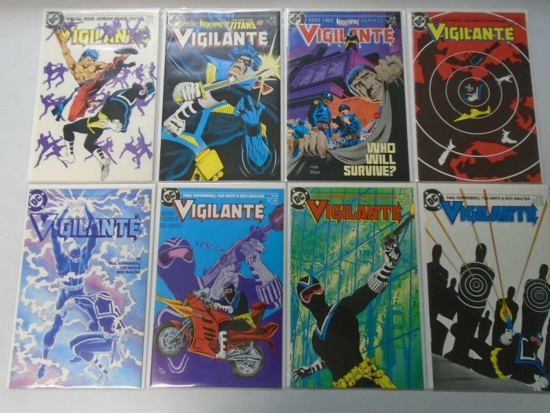 Vigilante comic lot from #1-49 +2 annuals 47 different average 8.5 VF+ (1983-88)