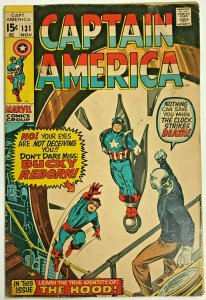 CAPTAIN AMERICA#131 GD/VG 1970 MARVEL BRONZE AGE COMICS