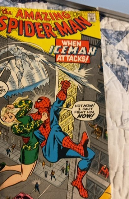 The Amazing Spider-Man #92 (1971)whe iceman attacks