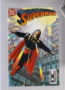 SUPERMAN #114 - KIERON DWYER - HARD TO FIND - DCU LOGO VARIANT (9.2) 1996