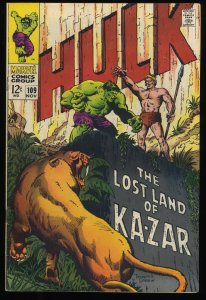 Incredible Hulk (1962) #109 Ka-Zar Appearance!