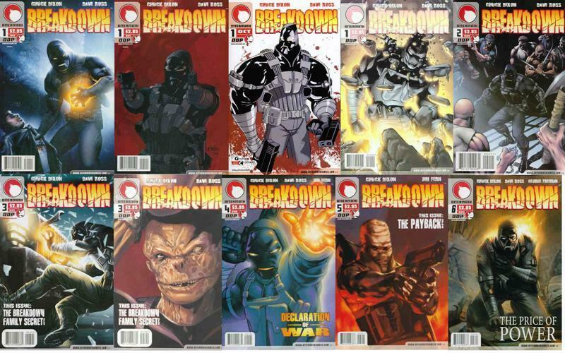 BREAKDOWN (2004 DEVILS DUE) 1A-1D,2,3A,3B,4-6 COMPLETE+ COMICS BOOK