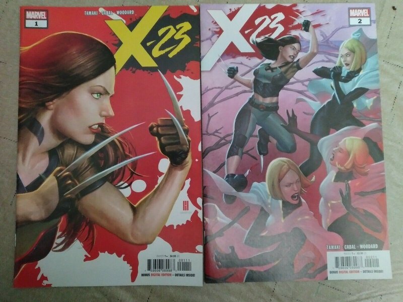 Marvel X-23 #1 & #2 Mariko Tamaki Juan Cabal Mike Choi (cvrs) 2018