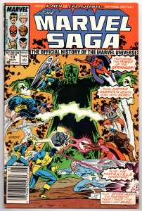 Marvel Saga #18 Captain America | Spider-Man (1987) FN [ITC513]