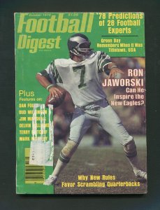 Football Digest / Ron Jaworski /  October 1978