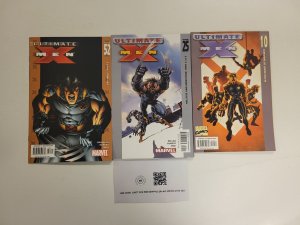 3 Ultimate X-Men Marvel Comic Books #10 25 52 107 TJ19