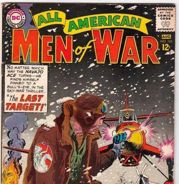 All-American Men of War 104 strict VF 8.0  100s more DC War books up now 