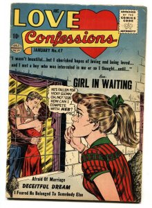 Love Confessions #47 1956- Romance comic Quality-Great art! VG