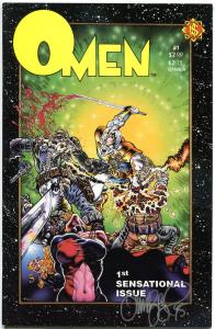 OMEN #1, VF/NM, Signed Tim Vigil, Bloody, Horror, NorthStar, 1987, more in store