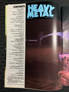1983 June HEAVY METAL Magazine FN 6.0 Jeff Jones / Wim Wenders Interview