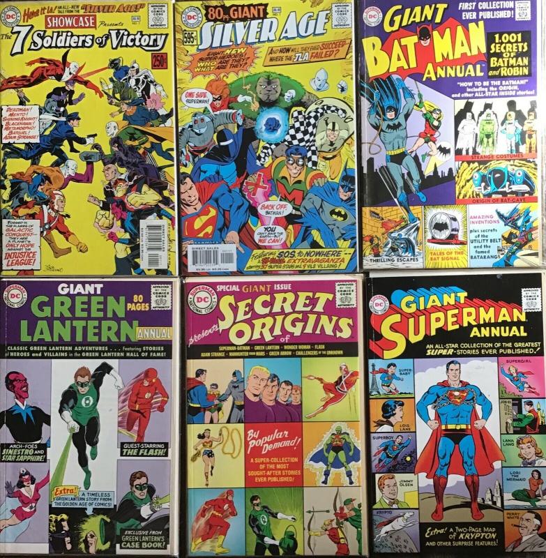 DC COMICS PRESENTS SILVER AGE REPRODUCTIONS WITH ORIGINAL ADS.7 BOOK LOT NM