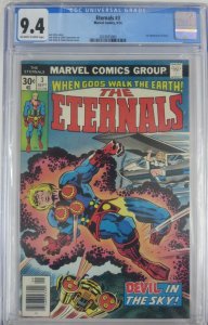 THE ETERNALS #3 (Marvel,9/1976) CGC 9.4 First Sersi! KIRBY!