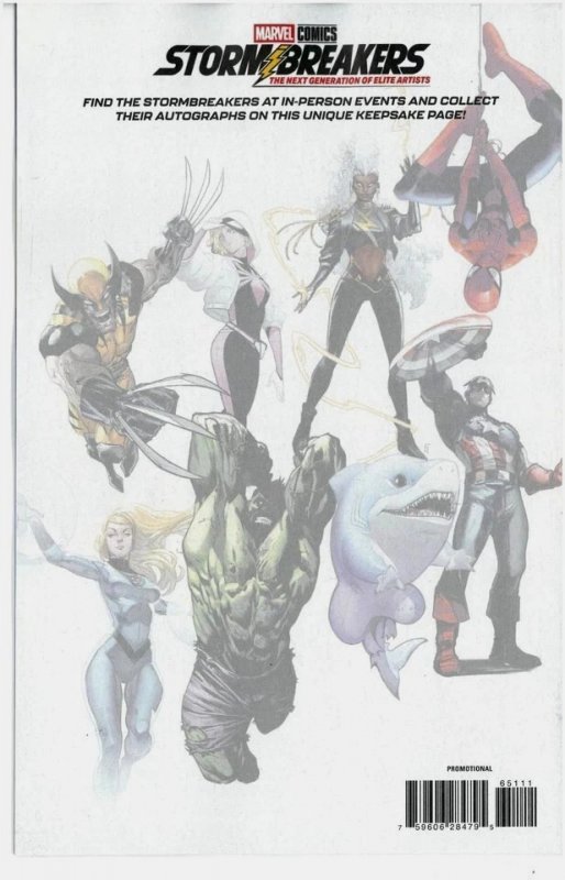MARVEL 2026 SKETCHBOOK STORM BREAKERS NM.