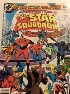 All-Star Squadron #25 : DC 9/83 Gd+ Filler; Key, 1st Jade, Nuklon; Newsstand