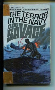 PULP:  DOC SAVAGE-THE TERROR IN THE NAVY-#33-ROBESON-G-JAMES BAMA COVER-1ST E...