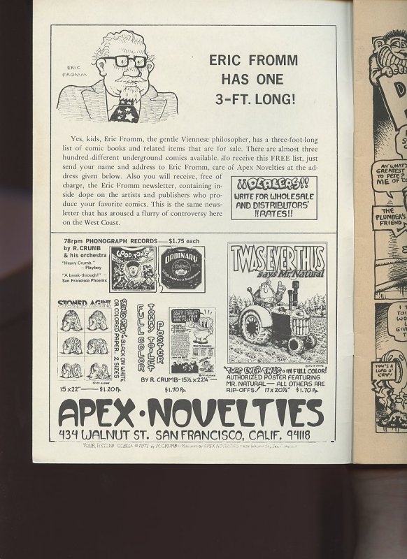 Your HYTONE COMIX / 3rd Printing / 1971 / Apex Novelties / Robert Crumb