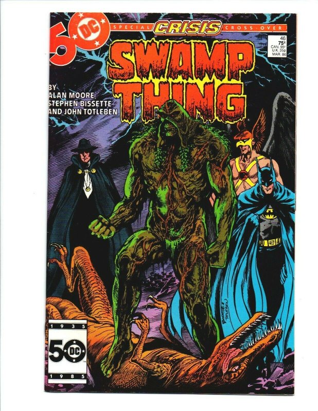 Swamp Thing #46 - Alan Moore - Batman - Crisis on Infinite Earths - VF/NM