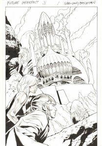 Future Imperfect #3 p.1 - Baron Maestro's Keep Splash - 2015 art by Greg Land