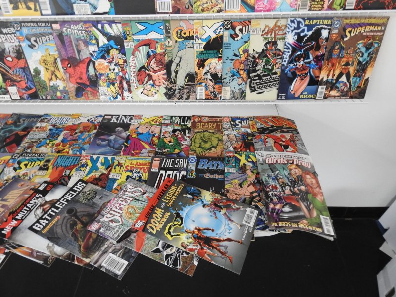 Huge Lot 160+ Comics W/ Spider-Man, Superman, Spawn, +More! Avg VG Condition