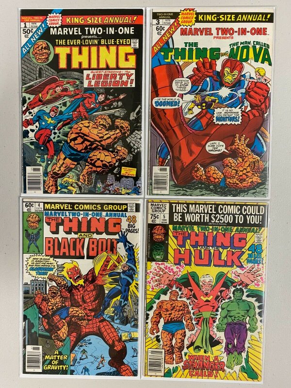 Marvel Two in One Annuals 4 Diff AVG 6.0 FN