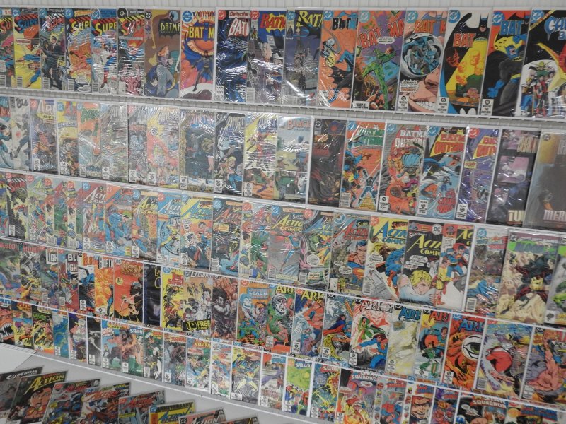 Huge Lot 130+ Comics W/ Superman, Batman, All Star Squadron+ Avg Fine Condition!