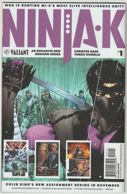 Bloodshot: Salvation #1 Pre-Order Edition (Sep 2017, Valiant), NM-MT (9.8), C