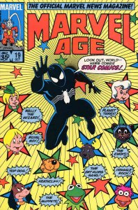 Marvel Age #19 VF ; Marvel | Spider-Man Black Costume Star