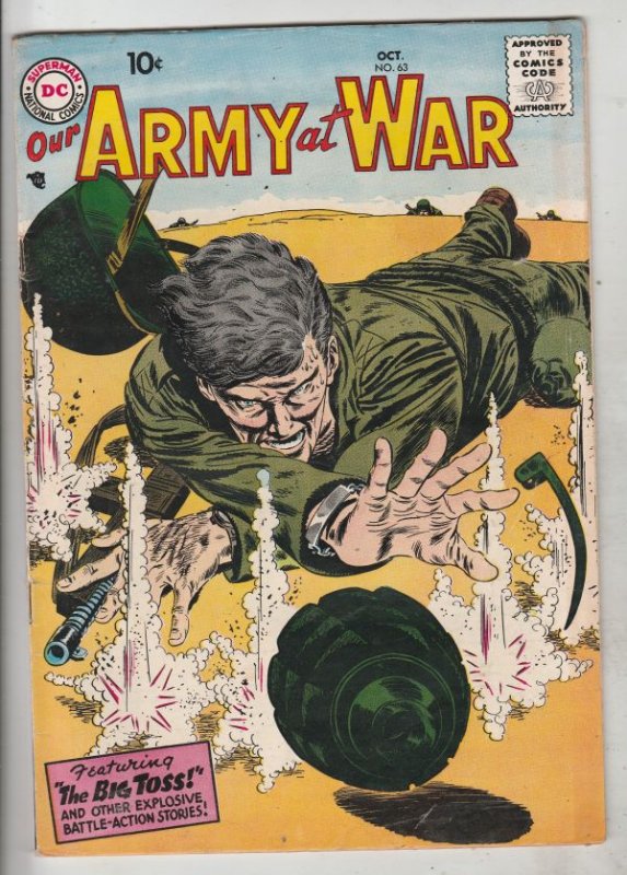 Our Army at War #63 (Oct-57) FN/VF Mid-High-Grade 