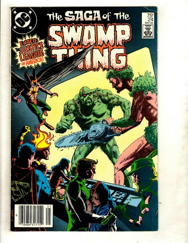 Swamp Thing # 24 VF DC Comic Book Alan Moore Horror Fear Scary Suspense EK8