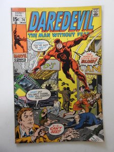 Daredevil #74 (1971) VG Condition! ink on back cover