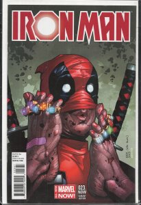 Iron Man #23 Deadpool Cover (2014)