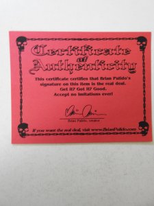 Lady Death: All Hallows Evil #1 Variant VF Condition! Signed W/ COA!