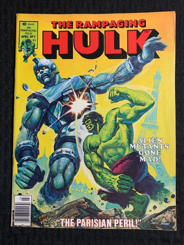 1977 RAMPAGING HULK Magazine #2 FN+ 6.5 Walt Simonson & Alfredo Alcala X-Men