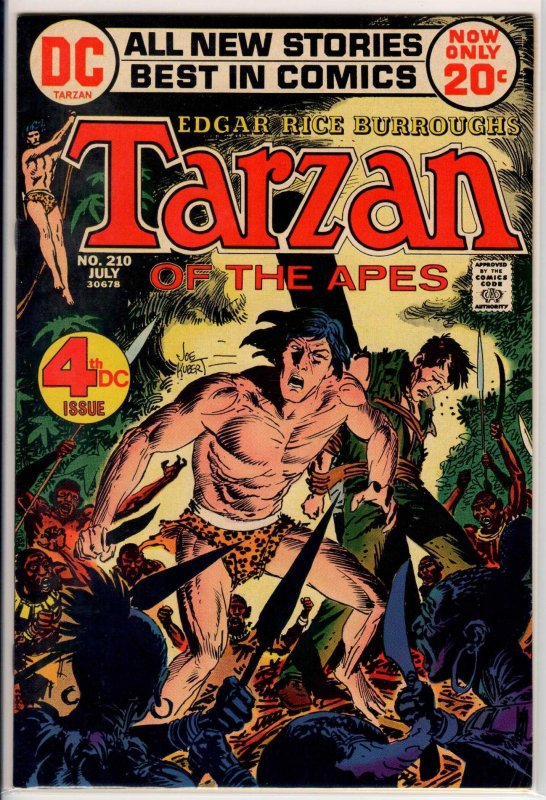 Edgar Rice Burroughs' Tarzan #210 (1972) 4.0 VG