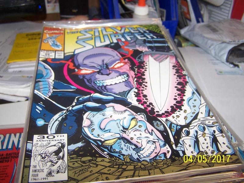 Silver Surfer comic # 59 (Nov 1991, Marvel) thanos nebula infinity gauntlet