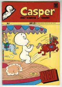 Casper Der Kleine Geist #1 1973 German  High Grade Casper the Little Ghost RARE 