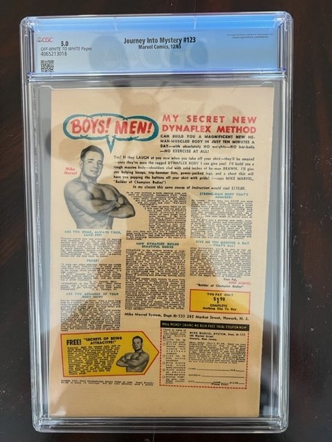 Journey into Mystery #123 (1965) - CGC 5.0 - 1st Demon !