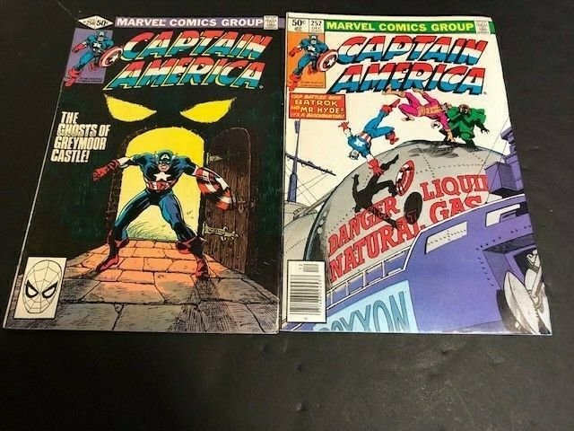 MARVEL LOT of 14-Captain America #248-250#252,256,257,262-265,267-269,271 (551J)