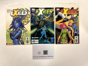 3 Exiles Marvel Comic Books # 46 47 48 Avengers Defenders Spiderman Thor 45 JS15