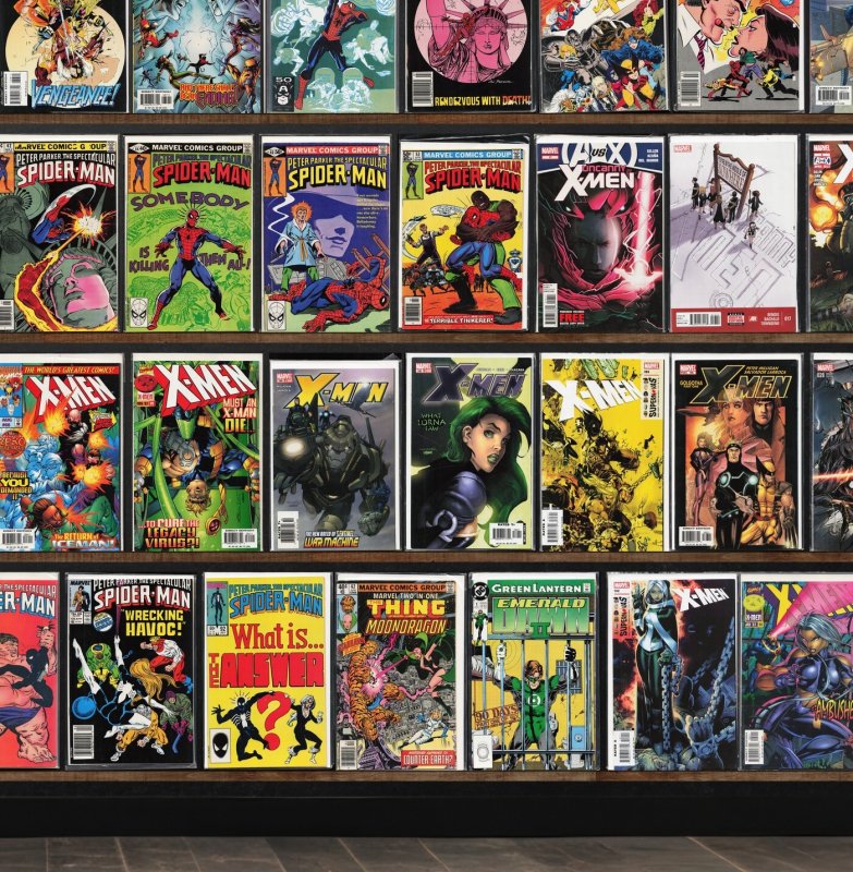 Huge Lot 130+ Comics with X-Men, The Spectacular Spider-Man & More!