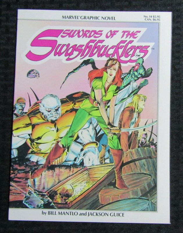 1984 Marvel Graphic Novel #14 SWORDS OF THE SWASHBUCKLERS Mantlo & Guice VF- 7.5