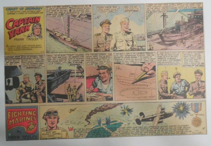 Captain Yank Sunday by Frank Tinsley from 6/3/1945 Size: 11 x 15 inches (CT)