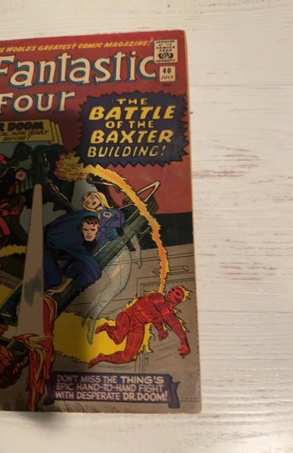 Fantastic Four #40 (1965)Ff4/Daredevil vs Dr doom