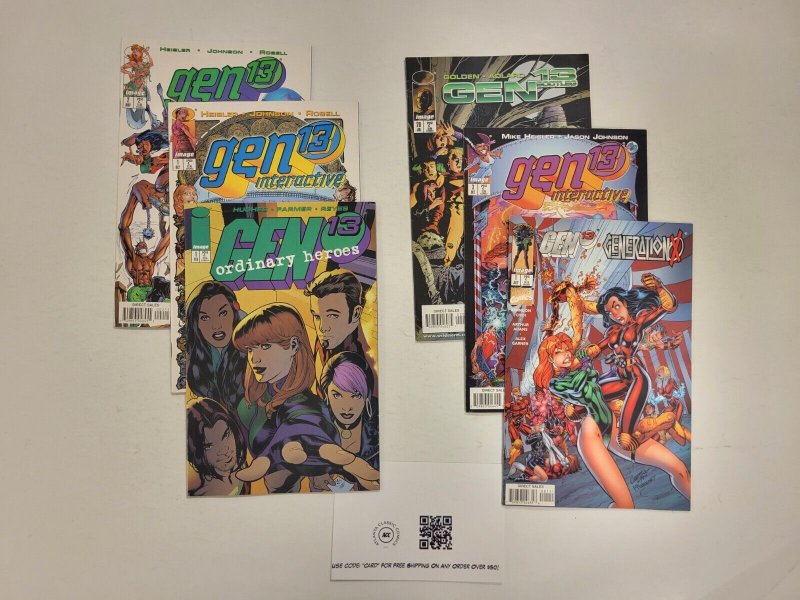 6 Gen 13 Image Comic Books #1 1 1 2 3 20 98 TJ29