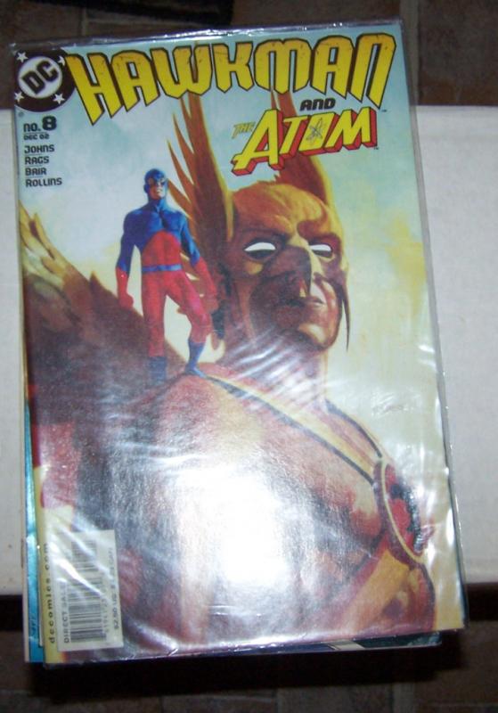 Hawkman #8 (Dec 2002, DC) and the atom pay palmer