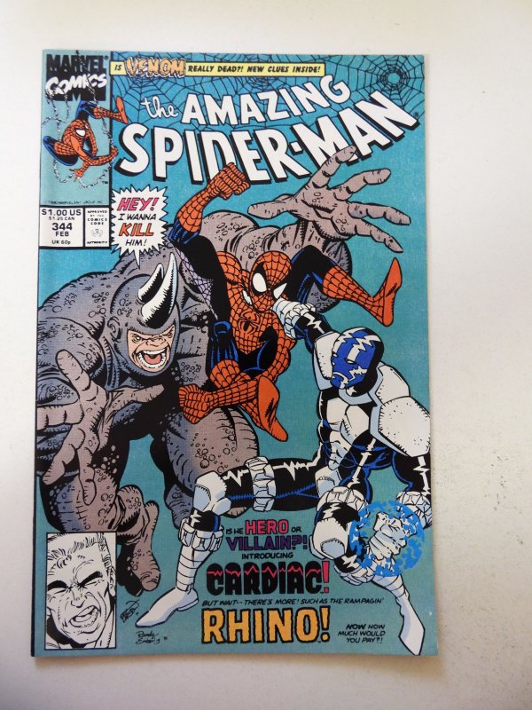 The Amazing Spider-Man #344 (1991) 1st App of Cletus Kasady! VF Condition