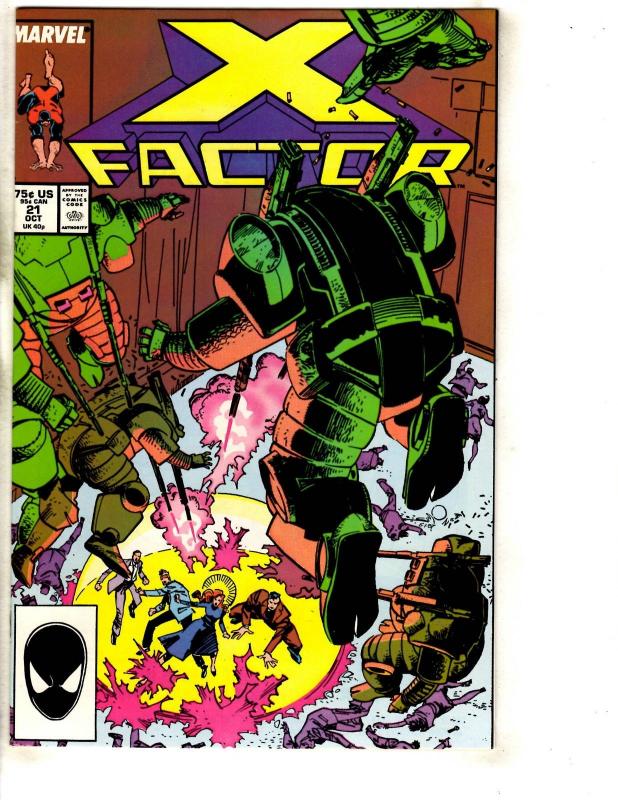 10 X-Factor Marvel Comic Books # 21 22 23 25 26 28 29 30 33 + Annual # 2 J320